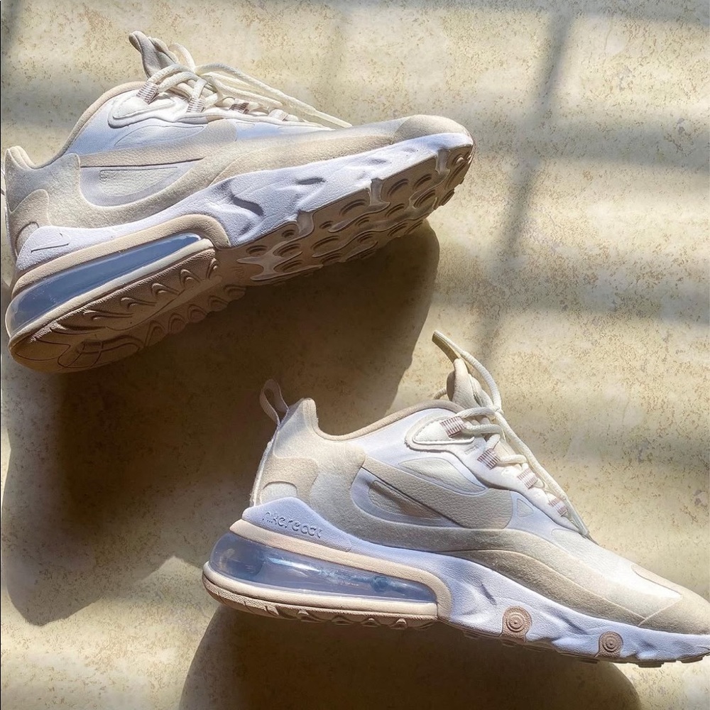 Nike Airmax 270 React sneakers in “Summit White Orewood brown” Size US 5.5